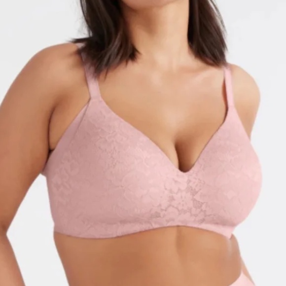 Knix Lace Wingwoman Bra Sz 2 in Rose Water - Picture 1 of 9
